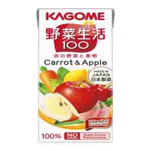 Kagome Yasai Seikatsu100 - Carrot and Apple 200ml - Kagome Yasai Seikatsu100 - Carrot and Apple 200ml