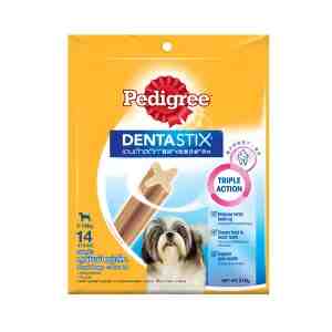 Pedigree Denta Stix Toy Small 14 Sticks 210g - This daily dental chews help reduce plaque and tar