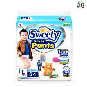 SWEETY SILVER PANTS L 54S