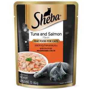 70_Sheba Tuna Salmon 70g - Sheba Cat Adult Tuna And Salmon Cat Food Premium W