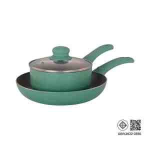 BESICO  3   Cookware Set 3 pcs. Green Color