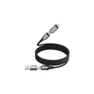 ACMIC Omniline MAG100 4in1 Cable - Black - Satu kabel untuk berbagai perangkat dengan konekto