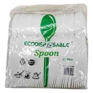Eco Pp Party Spoon White - 50pcs - 621608