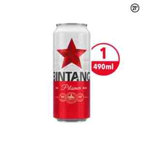 BINTANG BEER CAN 500 ML - Indonesias favorite beer, with a distinctive refre
