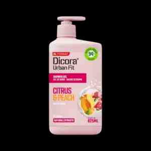 Dicora Urban Fit Citrus  Peach Vitamin C Shower Gel Bottle 825ml - pShower gel dengan strong94 bahan alamistro