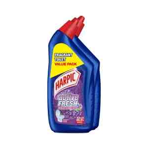 Harpic Toilet Bowl Cleaner Liquid Lavender 500ml x 2 - Harpic Bathroom Cleaning Spray gives you powerful