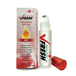 V Fresh Minyak Angin Aromatherapy Hot Botol Roll On 8 ml - VFresh Aromaterapi Hot adalah minyak aromaterapi r