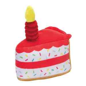 BEEZTEES  Plush Dog Toy Party Cake Red 19x14x11cm - FeaturesThe Beeztees Dog Toy Party Cake is a slic