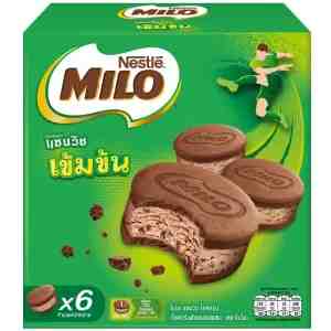 38  6 Nestle Milo Sandwich Ice Cream 38g. Pack 6 - Nestle Milo Sandwich Ice Cream 38g. Pack 6