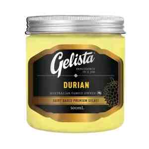 Gelista Premium Durian Gelati 500ml - Indulge in creamy gelati with the distinctive and