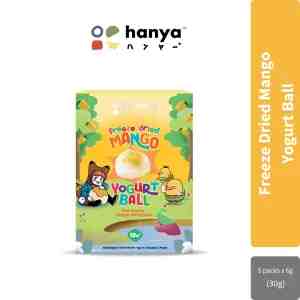 Hanya Freeze-Dried Yogurt Ball 6g x5s Mango  100498179 - Real Fruit Content With the combination of real f