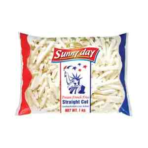 1.Sunny Day Crinkle Cut French Fries 1kg - -