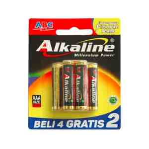 ABC Baterai Alkaline AAA 1pcs - pBaterai ABC Alkaline AAA isi 6 pcs 1.5V.pp