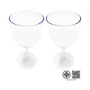 250 .  2 PASTINA Plastic Wine Glass Set 250 ml. Pack 2