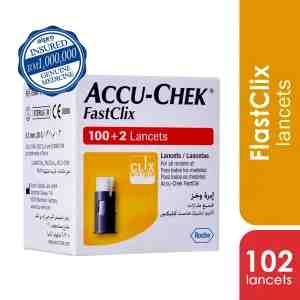 Accu-Chek Fastclix Lancets 102s  54878 - Simple prime and prick in 1-Click action Gentle