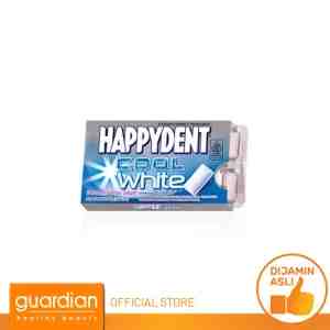 Happydent Cool White 14G 2121322 - Happydent Cool White 14g adalah permen karet rasa