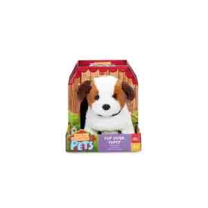 Addo Pitter Patter Pets Flip Over Puppy - Mainan Boneka Anjing Interaktif