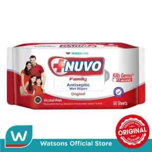 NUVO WET WIPES MERAH 50S - NUVO WET WIPES MERAH