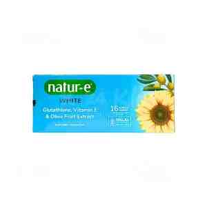 NATUR E WHITE 1 dos isi 16 kapsul - NATUR E WHITE memiliki kandunganvitamin E ,L-gluta