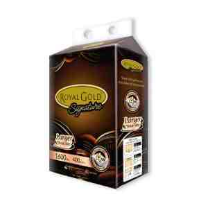 Royal Gold Softness  Texture 4Ply Bottom Pull Tissue 400pcspack - Luxuriously soft, thick and absorbent 4-ply tissue