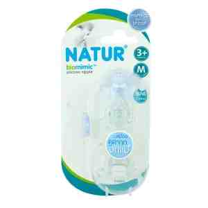 M  3 Natur Nipples Biomimic M X3 - Natur Nipple Smooth Biomimic Size M Pack 3pcs.