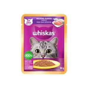 80.Whiskas Adult Pouch Mackerel 80g - -