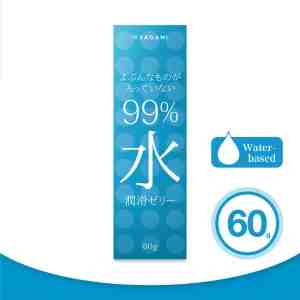 SAGAMI 99 Water Lubricating Jelly 60g 47050 - 99 Water Lubricating Jelly Made With Sterile Pur