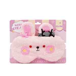 Solo CornerEye Mask Rabbit - Cool eye mask with rabbit motif, soft and cool.