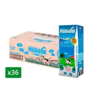 NONGPHO UHT Milk Plain Flavour 180 ml. x 36