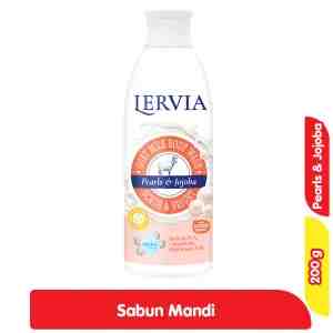Lervia Sabun Mandi Cair Pearls  Jojoba 200 g - Lervia Sabun Mandi Cair Pearls  Jojoba 200 g