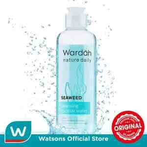 WARDAH NATURE DAILY ALOE SEAWEED CLEANSING MICELLAR WATER 240ML - Wardah Nature Daily Aloe Seaweed Cleansing Micella