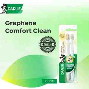 DARLIE Graphene Comfort Clean Anti-Bacterial Soft Toothbrush 2s 25423 - Graphene Comfort Clean Anti-Bacterial Soft and Den