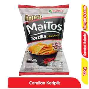 Mr. hottest Maitos Tortilla Sambal Balado 120 g - Mr. hottest Maitos Tortilla Sambal Balado 120 g
