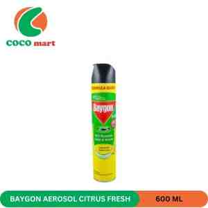 BAYGON AEROSOL CITRUS FRESH 600ML - BAYGON AEROSOL CITRUS FRESH 600ML