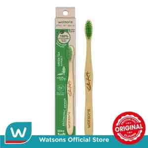 WATSONS GREEN TEA BAMBOO TOOTHBRUSH ULTRA SOFT 1S - WATSONS GREEN TEA BAMBOO TOOTHBRUSH ULTRA SOFT 1