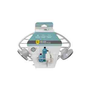 ZENNA HOME PLASTIC SUCTION CORNER BASKET - ZENNA HOME PLASTIC SUCTION CORNER BASKET