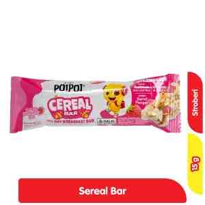 PoiPoin Sereal Bar Stroberi Snack 15 g - PoiPoin Sereal Bar Stroberi Snack 15 g