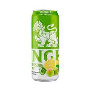 330 . SINGHA Ume Lemon Soda 330 ml.