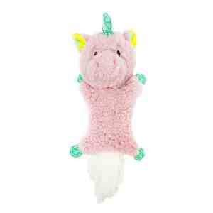 CHOMPER  Christmas Winter Fables Flatty Unicorn Small 22x9 - FeaturesAdd a touch of magic to your pups playti
