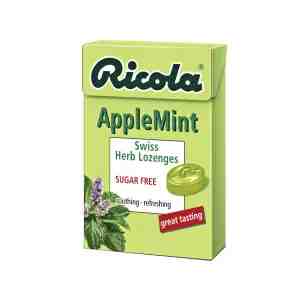 RICOLA Ricola AppleMint Lozenges 45G 38101 - RICOLA Ricola AppleMint Lozenges 45G