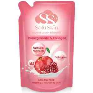 500 Sofu Shower Pomegranate 500ml - Sofu Skin Shower Cream Pomegranate and Collagen 50