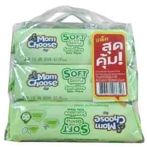80 3 Mom Choose Soft Gentle Wipe - Mom Choose Soft and Gentle Sensitive Baby Wipes 80