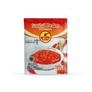 Uleg Sambal Terasi 10x18 gr - Sambal terasi instan dalam kemasan sachet, praktis