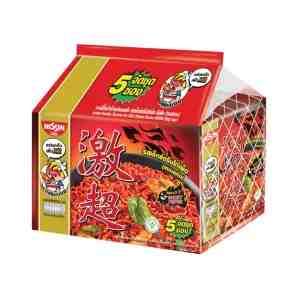 NISSIN Instant Noodles Extreme Hot Chili Chicken 60 g. x 5