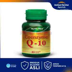 Nutrimax Coenzyme Q-10 30 Tablet  Suplemen Kesehatan  Kimia Farma - Nutrimax Coenzyme Q 10 mengandung Coenzyme Q-10 ya