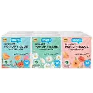 90  6 Smarter Pop Up Tissue 90sheets Pack 6 - Smarter Pop Up Tissue 90sheets Pack 6