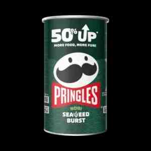 Pringles Nori Seaweed Burst 66gram - pSensasi gurih alami rumput laut panggang yang k