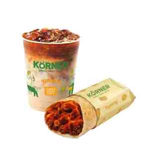 COMBO KEBAB CHICKEN SPICY  BUTTERSCOTCH COFFEE LATTE - COMBO KEBAB CHICKEN SPICY  BUTTERSCOTCH COFFEE LA