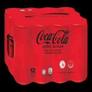 Coca Cola Carbonated Drink Zero Sugar 320Ml 12S - Coca Cola Carbonated Drink Zero Sugar 320Ml 12S
