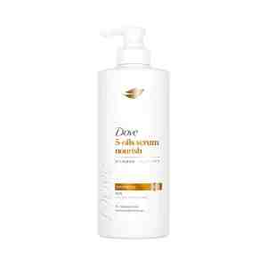 DOVE 5-    380 . 5-Oils Serum Nourish Shampoo 380 ml.